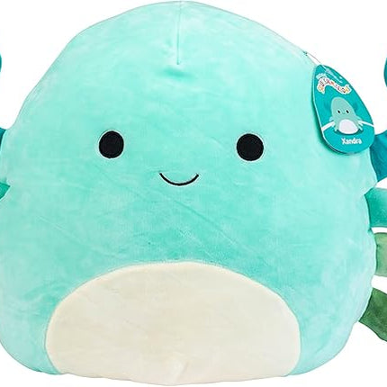 Squishmallows Original 14-Inch Large Xandra The Blue Crab - Official Jazwares Plush - Collectible Soft & Squishy Crab Stuffed Animal Toy - Add to Your Squad - Gift for Kids, Girls & Boys