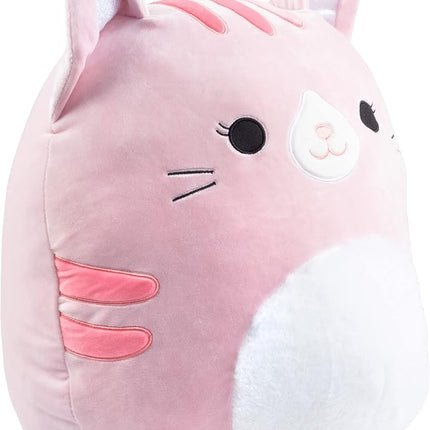 Squishmallow Large 16" Laura The Pink Cat - Officially Licensed Kellytoy Plush - Collectible Soft & Squishy Large Kitty Stuffed Animal Toy - Add to Your Squad - Gift for Kids, Girls & Boys - 16 Inch