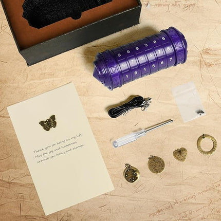 Da Vinci Code Numeric Cryptex Money Puzzle Box for Cash Gift, Jewelry Box with Hidden Compartment, Unique Puzzle Gift for Adults Brain Teaser Valentine’s Day Wedding & Anniversary Present