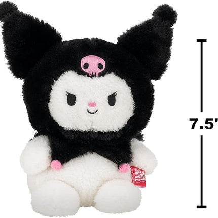 BumBumz 7.5-inch Hello Kitty and Friends Bumz - Classic Kuromi Plush - Collectible Sanrio Toy - from The Makers of Original Squishmallows - Ages 3+
