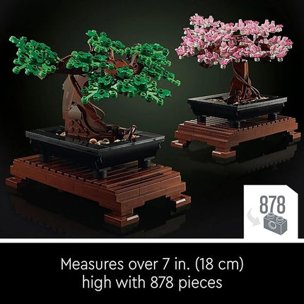 LEGO Botanicals Bonsai Tree Building Set - Artificial Bonsai Tree Plants for Home Decor, Adults Ages 18+ - Faux, Fake Plants for Table, Desk, Office - Birthday Gift for Men & Women - 10281