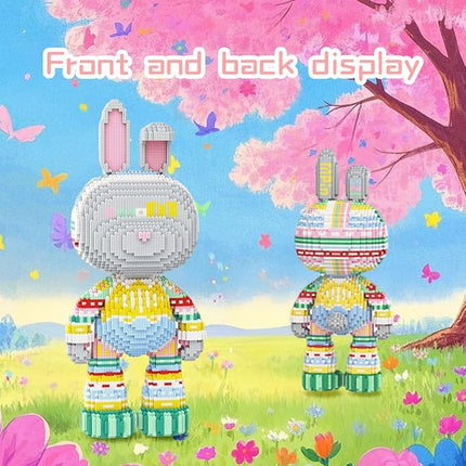 DAHONPA Animal Knitted Sweater Rabbit Micro Building Blocks Set (8000PCS), Gift for Adults and Kids