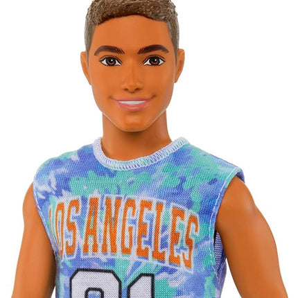 Barbie Fashionistas Ken Fashion Doll #212 with Prosthetic Leg Wearing Removable Los Angeles Jersey, Purple Shorts & Sneakers