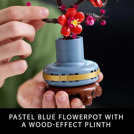 LEGO Botanicals Plum Blossom Building Sets for Adults - Artificial Flower for Dinner Table Centerpiece, Living Room Home Decor, Ages 18+ - DIY Craft Kits - Gift for Birthdays - 10369
