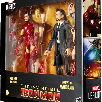 Marvel Legends Series Iron Man (Extremis) & Marvel’s Mandarin, Avengers Comics Collectible 6-Inch Action Figures (Amazon Exclusive)