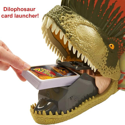 Mattel Games UNO Attack Jurassic World Domination Card Game for Kids & Family Night with Dinosaur Card Launcher, Lights & Sounds (Amazon Exclusive)