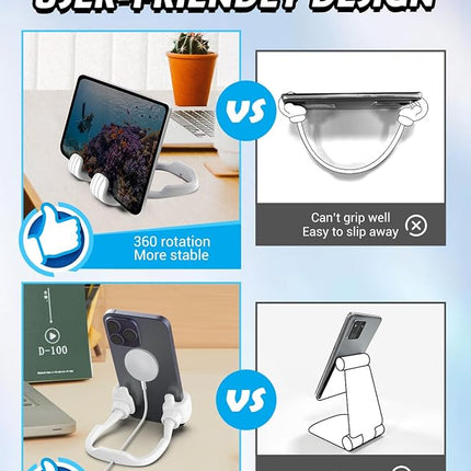 Stocking Stuffers for Men Women Teens Kids: Thumbs Up Lazy Phone Stand Holder for Desk Funny Gadgets for Teenage Boys Girls Dad Father Mother Mom Son Daughter Husband Wife Adults Gifts for Christmas