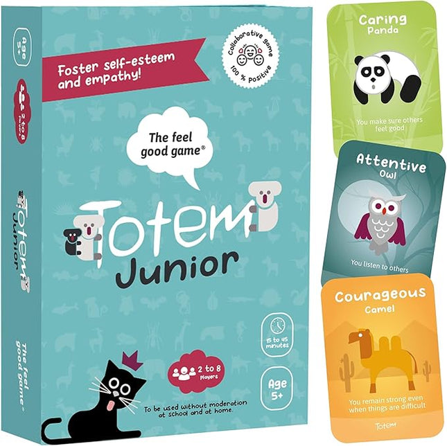 Totem Junior – Therapy Game for Kids | Self-Esteem & Team Building Card Game for Ages 5 and Up | SEL Activities for Children | Mindfulness & Counseling Tool for Home, Classroom & Family Bonding