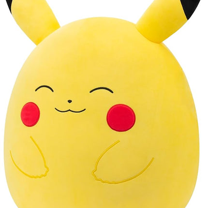 Squishmallows Original 20in Happy Pikachu Pokémon Plush - Ultrasoft Official Jazwares Plush (Jumbo)