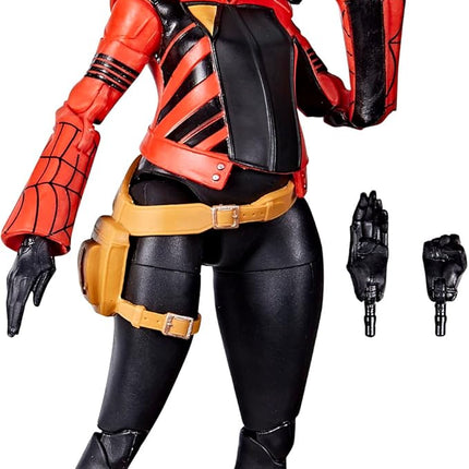 Marvel Legends Series Spider-Man Across The Spider-Verse Jessica Drew 6-inch Action Figure Toy, 2 Accessories