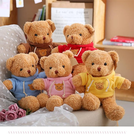 11.8 inches Teddy Bear Stuffed Animals Soft Plush Cute Teddy Bear Doll for Boys Girls (Red)