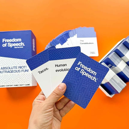 QUOKKA Freedom of Speech Card Board Game - Family Edition - Fast-Paced | Guess The Word | Easy to Play - Party Game for Game Night