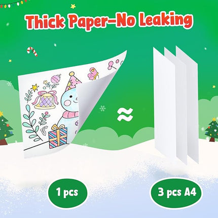 JoyCat Paint with Water Coloring Books for Toddlers, Watercolor Painting Sets for Kids Ages 3-5 4-8, Arts and Crafts Drawing Activities Toy Birthday Gift for Boys Girls (Christmas)