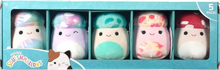 Squishmallows Original 5in Mushroom 5-Pack - Ultrasoft Official Jazwares Plush (Little)