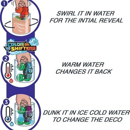 Hot Wheels Monster Trucks Color Reveal 2-Pack & Clip-On Water Tank, 2 Toy Trucks with Surprise Color Change (Styles May Vary)