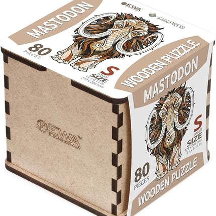 Mastodon S Wooden Puzzle for Adults - A 80-Piece Prehistoric Giant Ready to Adorn Your Living Space with Its Majestic Presence