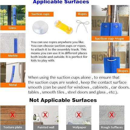 15 Ft Flexible Race Car Track for Kids, Rolls Up Portable Race Tracks with 6 Car & Suction Cups, Compatible with Hot Wheels and Diecast 1/64th Cars, Birthday Gifts for Boys Girls