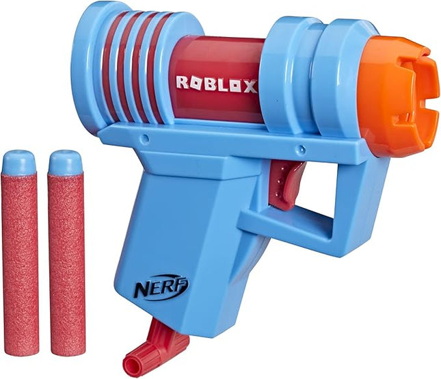 Nerf Roblox Mad City: Plasma Ray Dart Blaster, Pull-Down Priming Handle, 2 Elite Darts, Code to Unlock in-Game Virtual Item