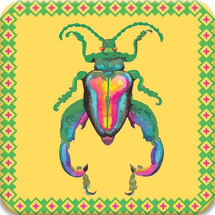 eeBoo: Memory & Matching Game- Little Beetles- 18 Illustrated Matching Pairs, Concentration Tile Game, Informative Insert, Kids Ages 3+, 1-4 Players