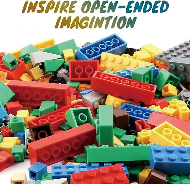1500 Pieces Building Bricks, Classic Bulk Small Blocks, Classic Bricks Set Basic Building Blocks Compatible with All Major Brands