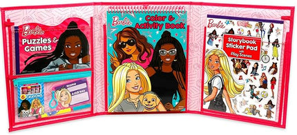 Barbie Ultimate Activity Set - Arts and Crafts Portfolio with Coloring Books, Stickers, Games, Puzzles, Drawing and More | Barbie Activities for Girls, Kids