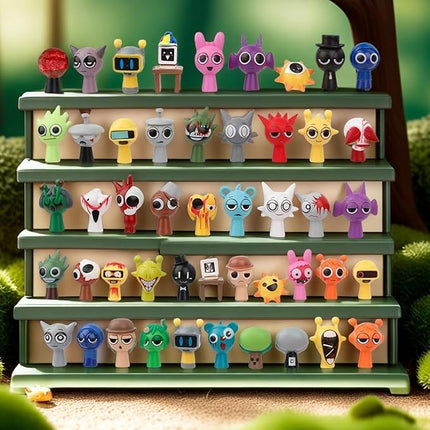 Action Figures Mystery Box,Mystery Box,Sprunky Toys Collection Decoration Set, Sprunkies Toys for Collectible Figurine Gifts Both Play and Display (8PCSC)