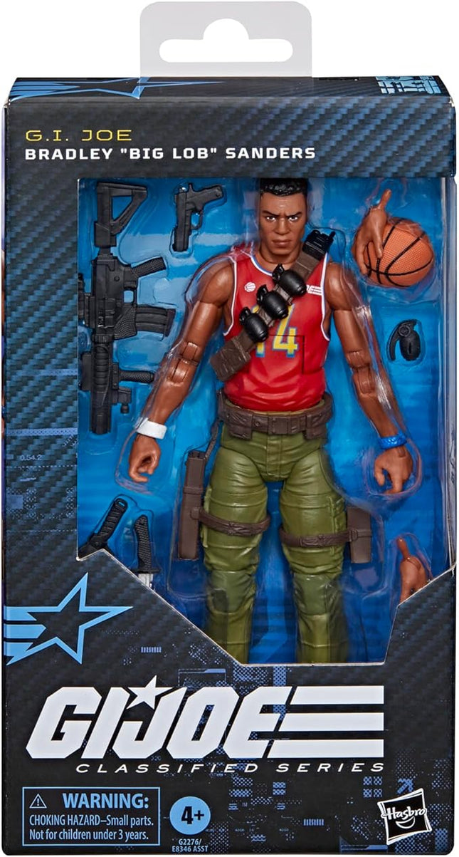 G.I. Joe Classified Series #189, Bradley “Big Lob” Sanders, Collectible 6 Inch Action Figure with 8 Accessories