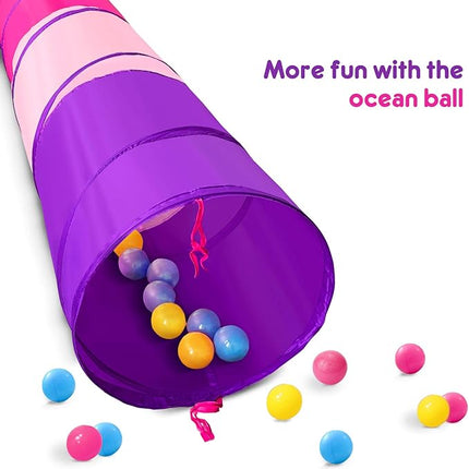 PigPigPen Kids Tunnel for Toddlers,Pop Up Play Tunnel Tent for Babies or Dogs, Indoor & Outdoor Toys for Kids Backyard Playset