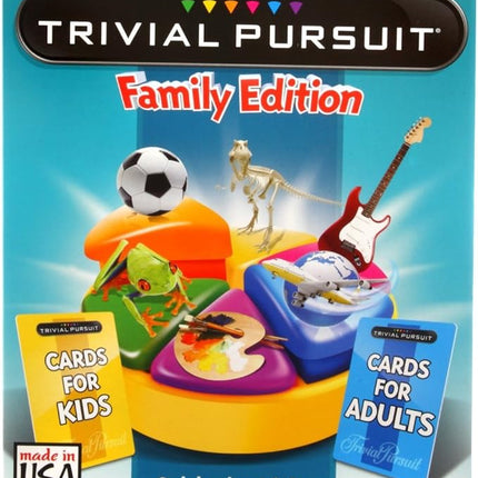 Hasbro Gaming Trivial Pursuit Game: Family Edition Board Game, Family Trivia Games for Adults and Kids, 2+ Players, Ages 8+ (Amazon Exclusive)