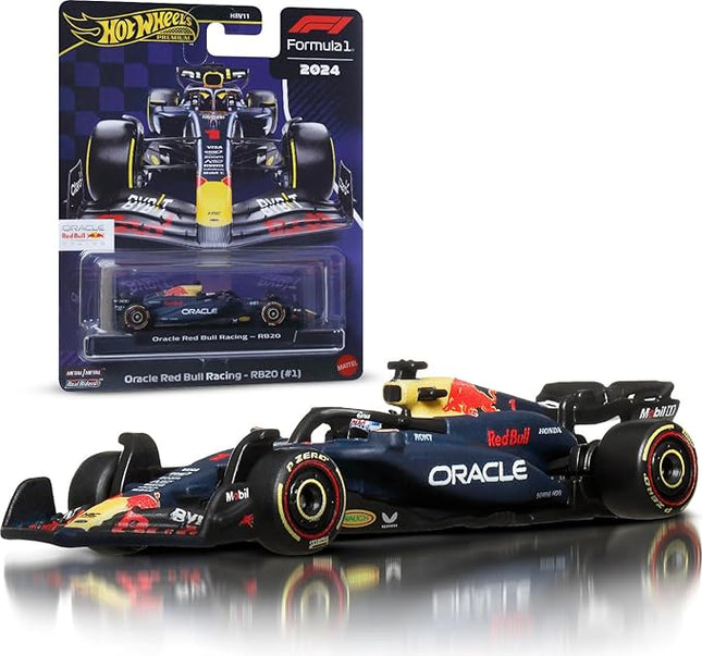 Hot Wheels Premium Formula 1 Collection 1:64 Scale Die-Cast Oracle Red Bull Racing Rb20 Vehicle