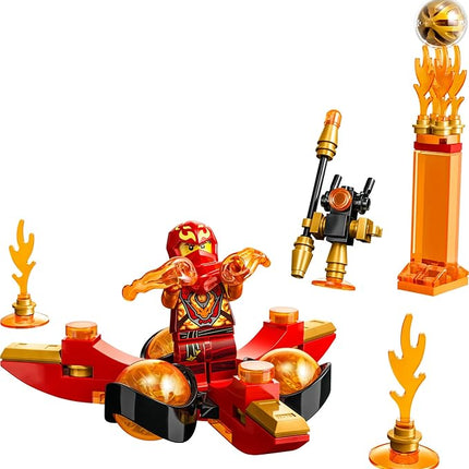 LEGO NINJAGO Kai’s Dragon Power Spinjitzu Flip 71777 Red Ninja Toy Building Set with Kai Minifigure; Gift for 6 Year Old Boys, Girls and Ninja Fans Who Love Buildable Action Figure Playsets