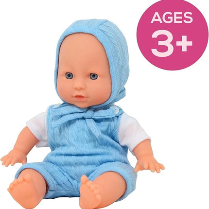 12 inch Realistic Baby Doll with Soft Body and Vinyl Head, Arms, and Legs, Beautiful Soft Baby Doll Dressed in a Matching Onesie and Hat – Packaged in a Gift Box– Ideal Size for Toddlers, Boys, Girls