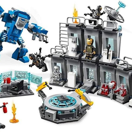 LEGO Marvel Avengers Iron Man Hall of Armor 76125 Building Kit, Tony Stark Iron Man Suit Action Figures (524 Pieces)