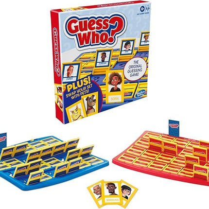 Hasbro Gaming Guess Who? Board Game, with People and Pets Cards, The Original Guessing Game for Kids, Ages 6 and Up (Amazon Exclusive)