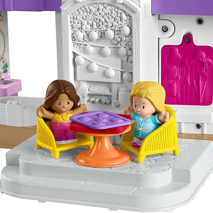 Fisher-Price Little People's Barbie Dream House, Dollhouse, Multilingual Interactive Set, Awakening Toy from 18 Months to 5 Years, HJN55