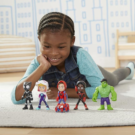 Spidey and his Amazing Friends Marvel Hero Reveal Multipack with Mask-Flip Feature, 4-Inch Action Figure Toys, Kids 3+ (Amazon Exclusive)