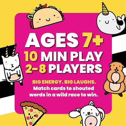 Taco Cat Goat Cheese Pizza Ridiculously Large Edition Wildly Entertaining Oversized Card Game for Family Game Night | Easy to Play 10 Min Rounds | for Kids, Teens, Adults, and Families | 2-8 Players