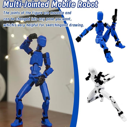 (Assembly Completed) Titan13 Action Figure, 4PCS Action Figures, Titan 13 Action Figure 3D Printed Robot Multi-Jointed Movable, Desktop Decorations for Game Lovers, Easter Basket Stuffers for Friends