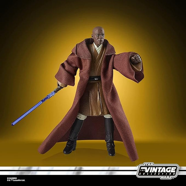 STAR WARS The Vintage Collection Mace Windu Toy VC35, 3.75-Inch-Scale Attack of The Clones Action Figure, Toy Kids Ages 4 and Up