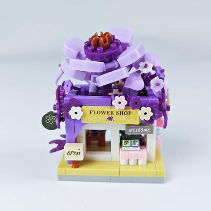 Anemones Mini Flower Shop Building Toy Street City Store View Micro House Toys Festival Blocks Set for Home Decor Gifts