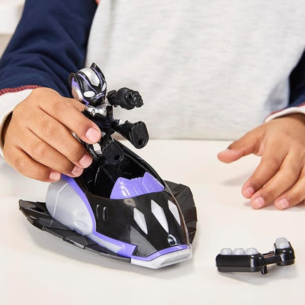 IRON MAN AND HIS AWESOME FRIENDS Marvel Black Panther Plane Action Figure & Toy Vehicle, 3-Inch (7.6 CM) Super Hero Toys for Kids, Ages 3+