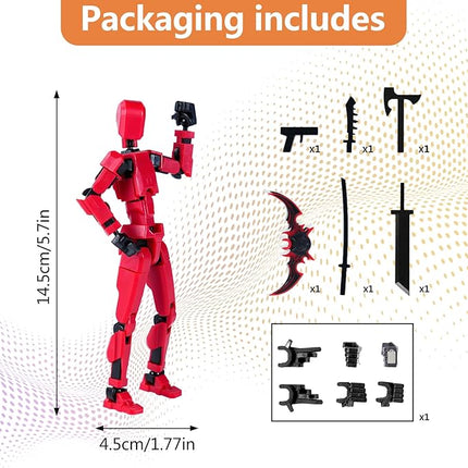 Magnetic Action Figure Set,(Assembly Completed) Model 13 Action Figure Multi-Jointed Movable,Gift Box Packaging, a Great for Loved Ones and Friends(Magnetic Luminous)