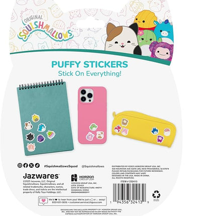 Original Squishmallows Squishy Stickers, Sticker Book of Your Favorite 'Mallows, Cute Stickers for Kids, Fun School Supplies, Classroom Prizes and Incentives, Cool Stuff for Gift Baskets