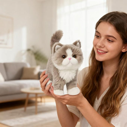 Brown Cat Stuffed Animal – Cute cat Plush Toy for Kids & Adults – Birthday Surprise & Room Decor –A Cuddly Companion for Everyday hugs and Bedtime