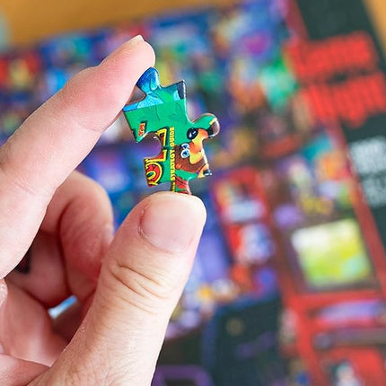 '80s Game Room Pop Culture 1000 Piece Jigsaw Puzzle by Rachid Lotf | Interactive Brain Teaser, Educational Toys & Games for Kids and Adults | 28 x 20 Inches