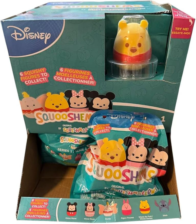 Squishmallows Squooshems Disney 3-Pack - Official Jazwares - Collectible Mini Squishy Squeezable Toy Mystery Blind Bag - Styles May Vary, Duplicates Possible - Gift for Kids, Girls & Boys
