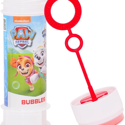 Toyland® Pack of 12 Paw Patrol Bubbles with Wands, 2 fl oz Solution & Novelty Maze Lid - Pocket Money & Party Bag Toys