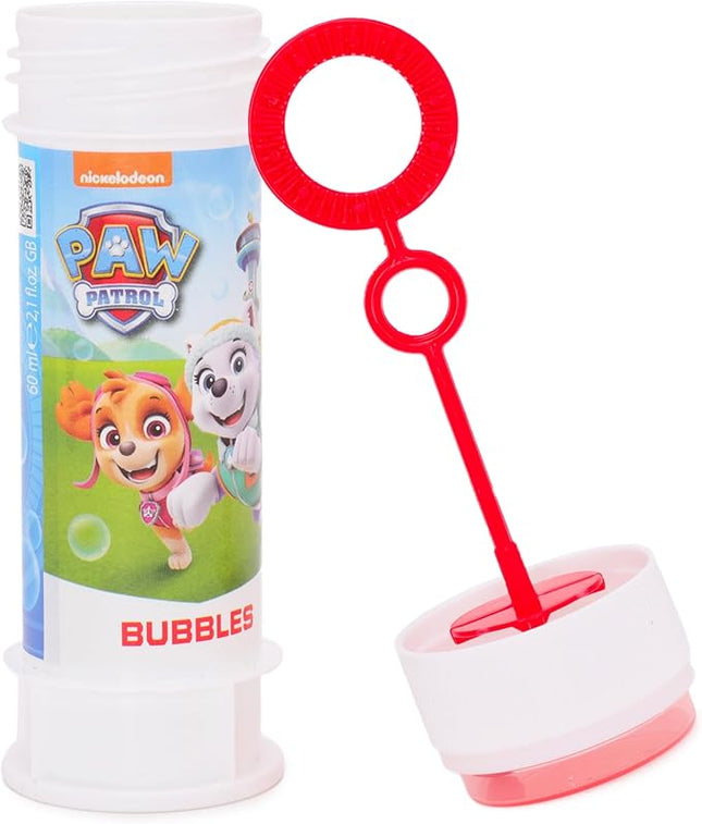 Toyland® Pack of 12 Paw Patrol Bubbles with Wands, 2 fl oz Solution & Novelty Maze Lid - Pocket Money & Party Bag Toys