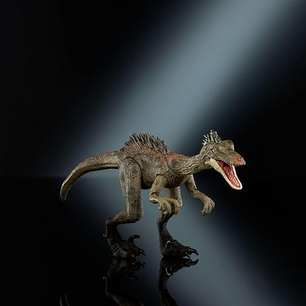 Mattel Jurassic World Hammond Collection Dinosaur Action Figure Toy Troodon Species, Premium Movie Design Glass Eyes & 14 Points Articulation