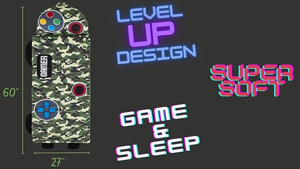 Kid's Nap Buddies Character Preschool Nap Mat, Toddler Sleeping Bag with Pillow for Daycare, Ages 3+